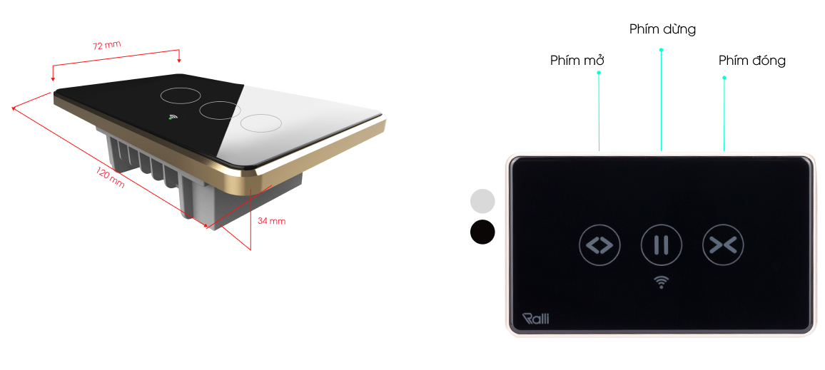 Công Tắc Điều Khiển Cửa Cuốn Thông Minh Ralli - Rạng Đông