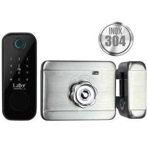 KHÓA CỔNG VÂN TAY NGOÀI TRỜI LAFFER A18 INOX ( 1 MẶT )